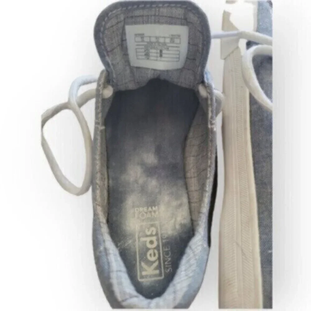 Keds Kickstart Denim Blue Canvas Sneakers Size 9 - Picture 6 of 10